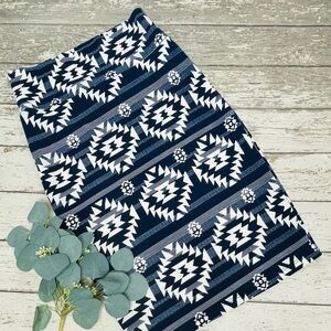 Miss & Missy Tribal Print Pencil Skirt